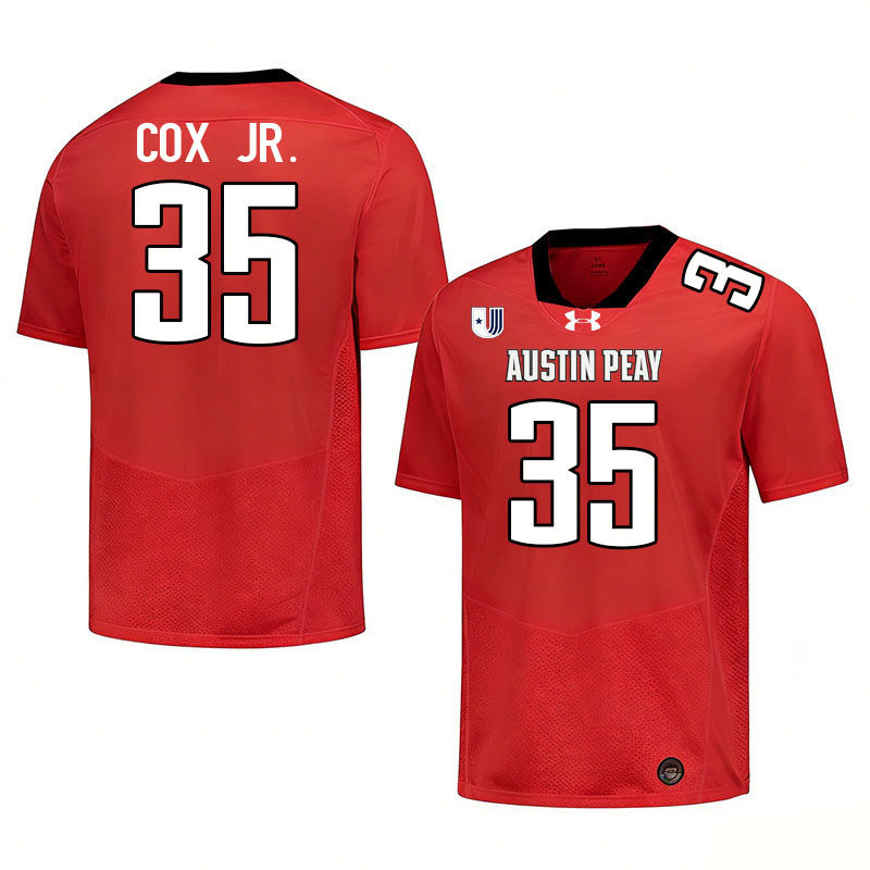 Austin Peay Governors #35 TJ Cox Jr. College Football Jerseys,Uniforms Stitched-Red
